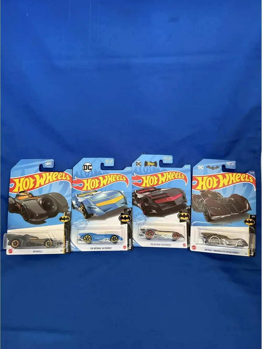 4 New DC Batman HOT WHEELS Arkham Asylum BATMOBILE Gotham MOVIE Varients LOT